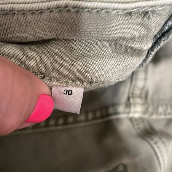 Joe’s Jeans the Frankie Cargo bootcut mid-rise jeans in uniform green, size 30 - Picture 11 of 11